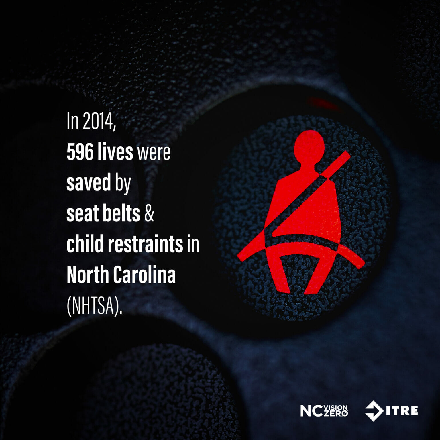 Seat Belt Safety Buckle Up NC Vision Zero