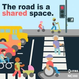 share the road with bicyclists