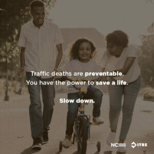 Speeding traffic deaths are preventable. Slow down.